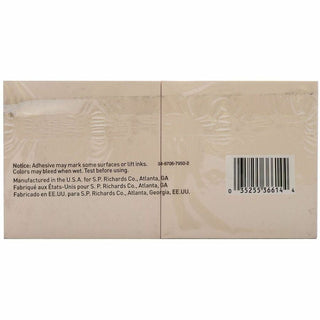 Business Source 3" Plain Pastel Colors Adhesive Notes - 100 - 3" x 3" - Square - Assorted - Repositionable, Solvent-free Adhesive - 12 / Pack