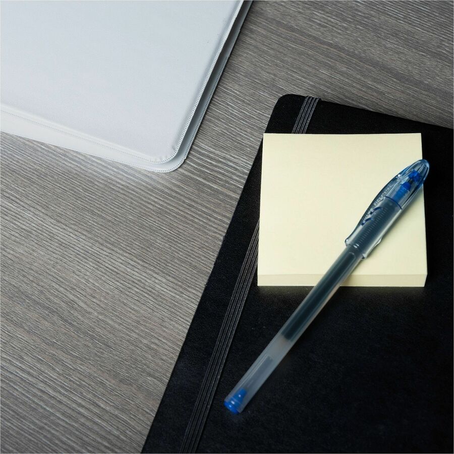 Business Source Yellow Repostionable Adhesive Notes - 3" x 3" - Square - Yellow - Repositionable, Solvent-free Adhesive - 24 / Pack