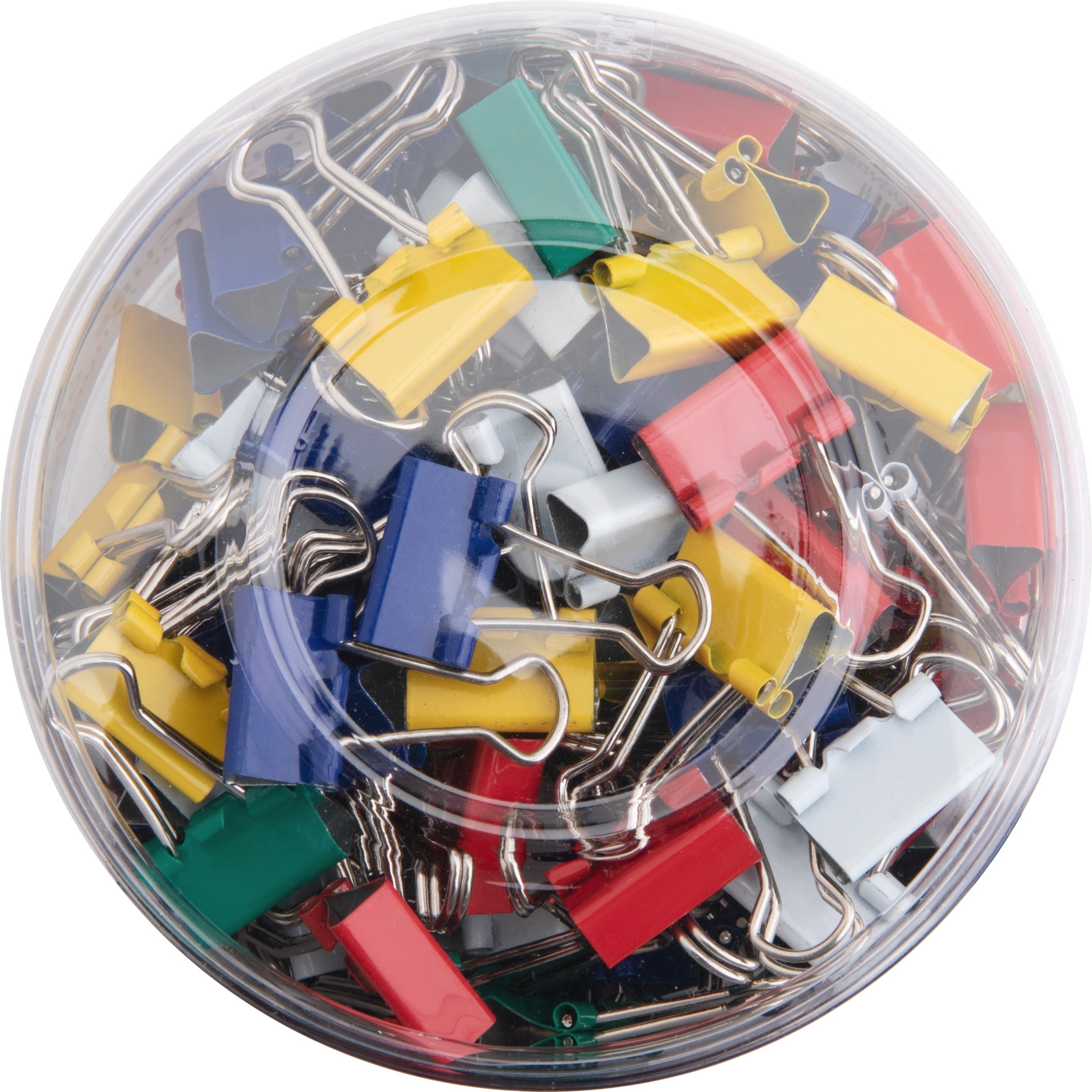 business-source-colored-fold-back-binder-clips-mini-06-width-025-size-capacity-100-pack-assorted-steel_bsn65360 - 3