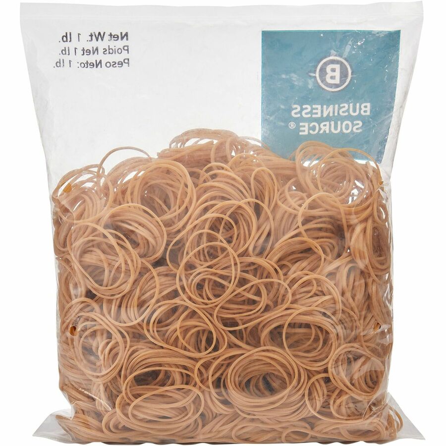 Business Source Quality Rubber Bands - Size: #14 - 2" Length x 0.1" Width - Sustainable - 2250 / Pack - Rubber - Crepe