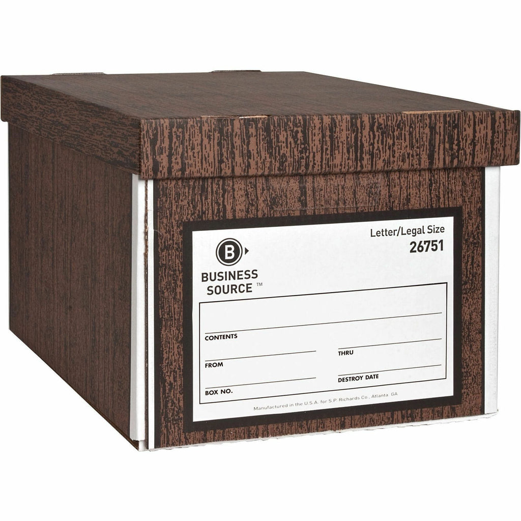 Business Source File Storage Box, Sold as 1 Carton, 12 Each per Carton ...
