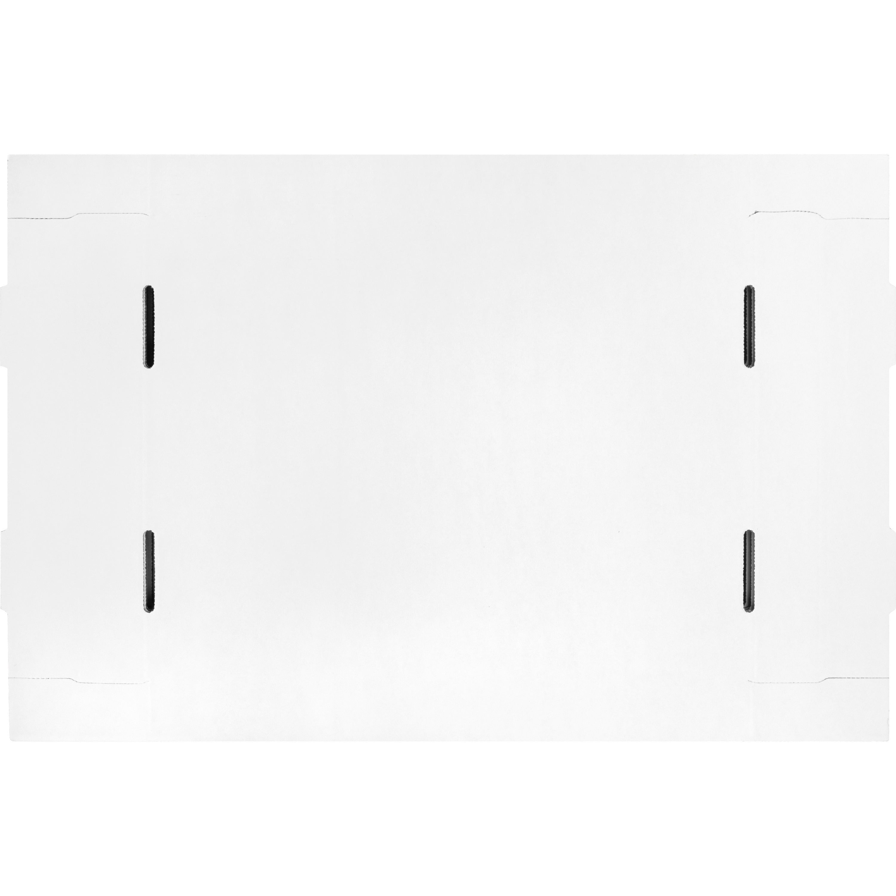 Business Source Quick Setup Medium-Duty Storage Box - External Dimensions: 12" Width x 15" Depth x 10"Height - Media Size Supported: Legal, Letter - Lift-off Closure - Medium Duty - Stackable - White - For File - Recycled - 12 / Carton - 