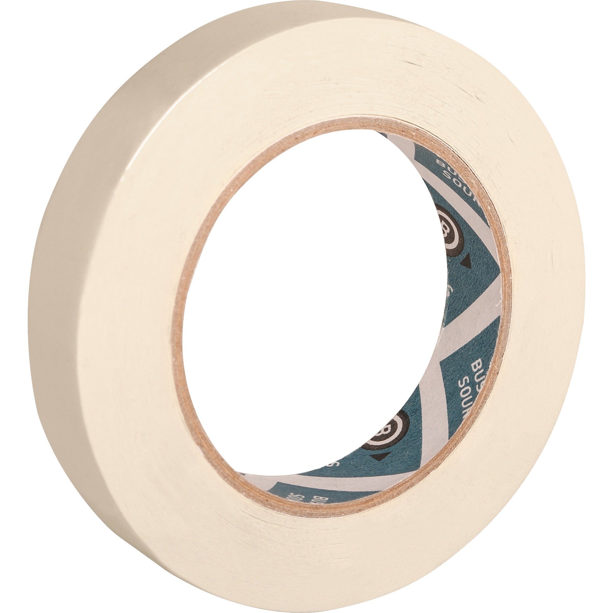 Business Source Utility-purpose Masking Tape - 60 yd Length x 0.75" Width - 3" Core - Crepe Paper Backing - For Bundling, Holding, Sealing, Masking - 1 / Roll - Tan - 
