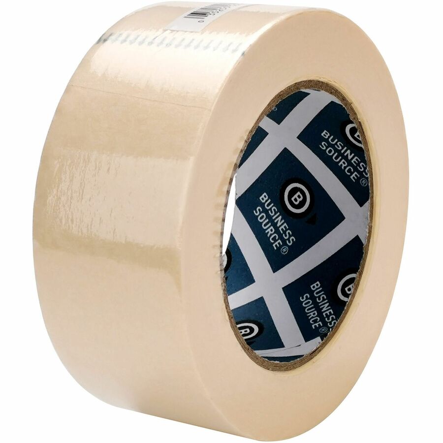 Business Source Utility-purpose Masking Tape - 60 yd Length x 2" Width - 3" Core - Crepe Paper Backing - For Bundling, Holding, Sealing, Masking - 1 / Roll - Tan