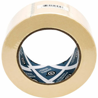 Business Source Utility-purpose Masking Tape - 60 yd Length x 2" Width - 3" Core - Crepe Paper Backing - For Bundling, Holding, Sealing, Masking - 1 / Roll - Tan