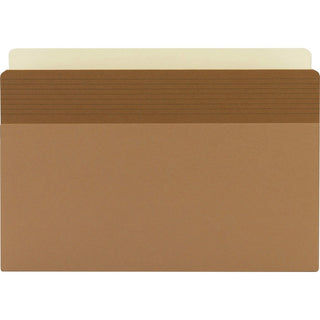 Business Source Straight Tab Cut Legal Recycled File Pocket - 8 1/2" x 14" - 3 1/2" Expansion - Redrope - Redrope - 30% Recycled - 25 / Box