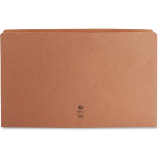 Business Source Legal Recycled File Pocket - 8 1/2" x 14" - 5 1/4" Expansion - Redrope - Redrope - 30% Recycled - 10 / Box
