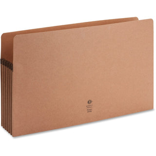 Business Source Legal Recycled File Pocket - 8 1/2" x 14" - 5 1/4" Expansion - Redrope - Redrope - 30% Recycled - 10 / Box