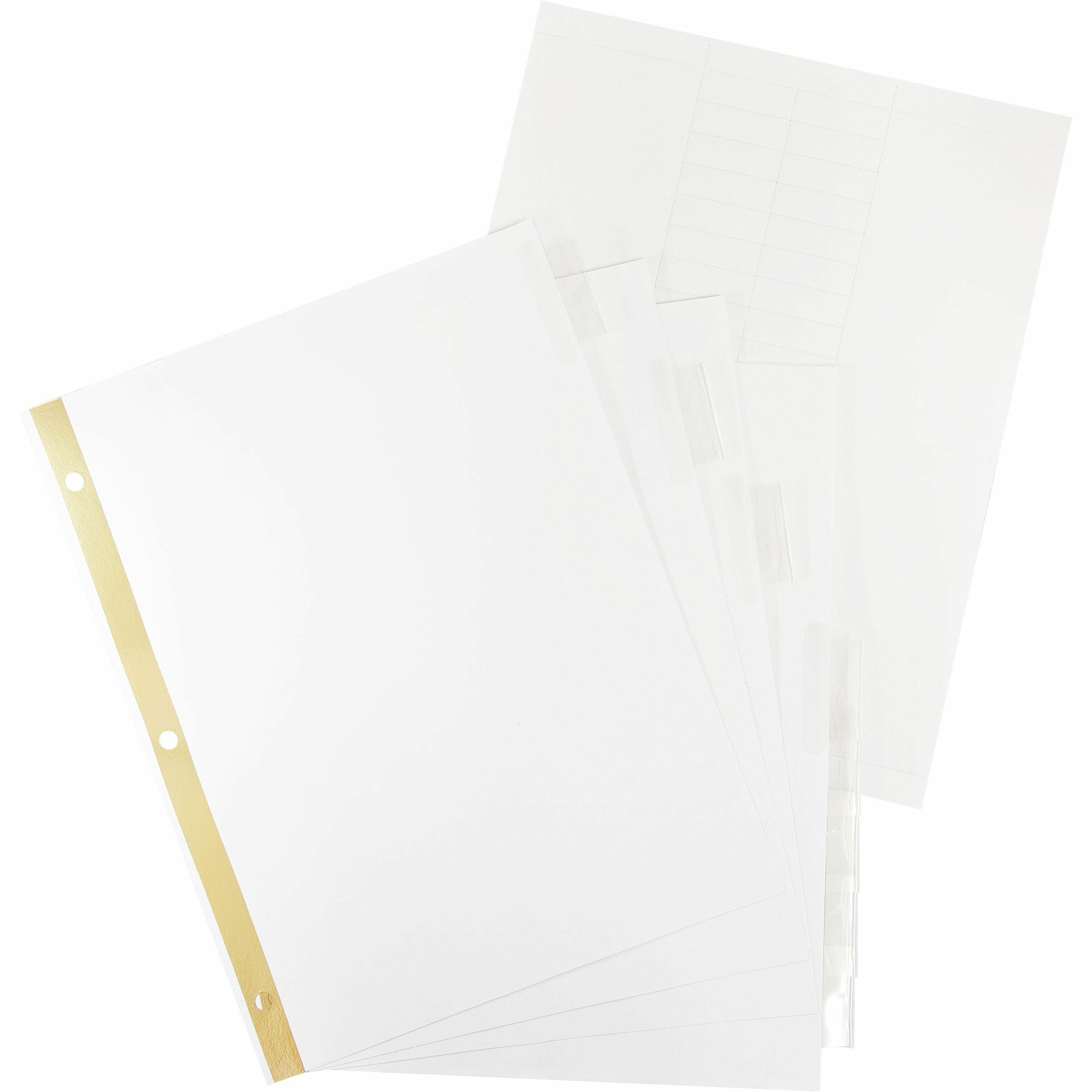Business Source Tear-resistant Clear Tab Index Dividers - 8 Tab(s) - 8.5" Divider Width x 11" Divider Length - Letter - White Divider - Clear Tab(s) - Recycled - Tear Resistant - 8 / Set - 