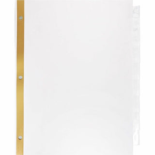 Business Source Tear-resistant Clear Tab Index Dividers - 8 Tab(s) - 8.5" Divider Width x 11" Divider Length - Letter - White Divider - Clear Tab(s) - Recycled - Tear Resistant - 8 / Set
