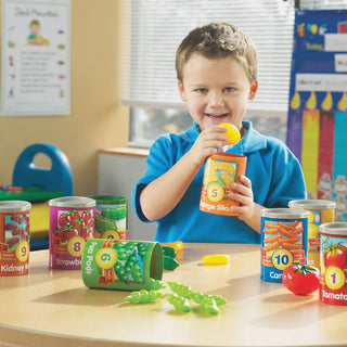 Learning Resources 1-10 Counting Cans Set - Theme/Subject: Learning - Skill Learning: Counting, Number, Sorting, Vocabulary, Motor Skills, Mathematics - 3 Year - 55 Pieces