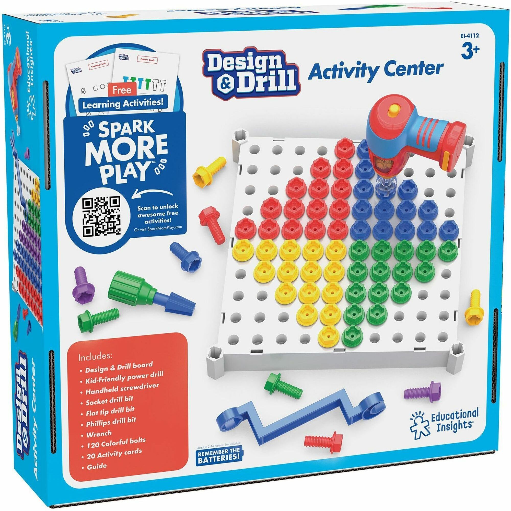 Educational Insights Design/Drill Activity Center - Theme/Subject: Learning - Skill Learning: Imagination, Creativity, Motor Skills, Color Matching, Skill Drill - 3-6 Year - 