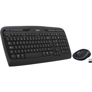 MK320 Wireless Keyboard + Mouse Combo, 2.4 GHz Frequency/30 ft Wireless Range, Black