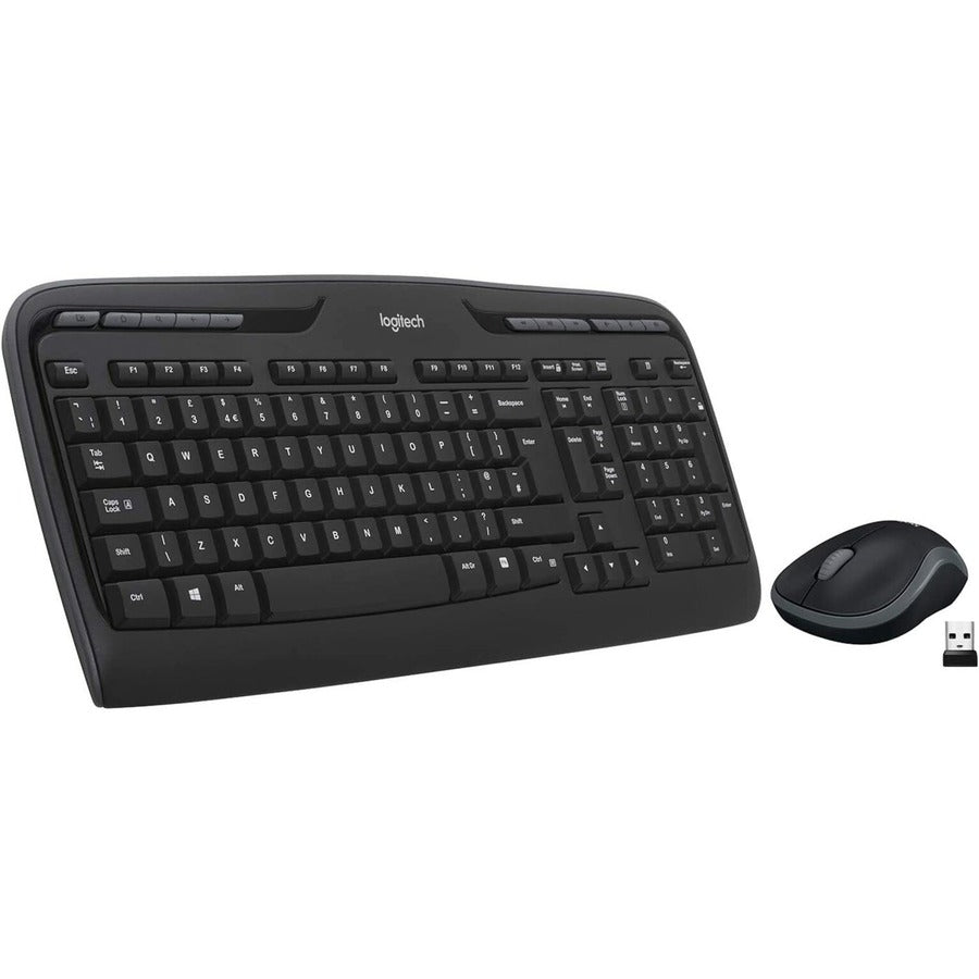 MK320 Wireless Keyboard + Mouse Combo, 2.4 GHz Frequency/30 ft Wireless Range, Black