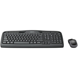MK320 Wireless Keyboard + Mouse Combo, 2.4 GHz Frequency/30 ft Wireless Range, Black