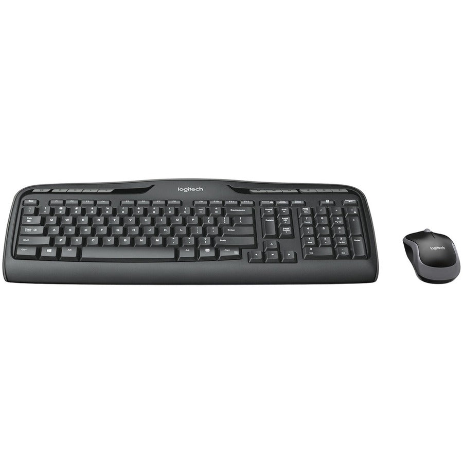 MK320 Wireless Keyboard + Mouse Combo, 2.4 GHz Frequency/30 ft Wireless Range, Black