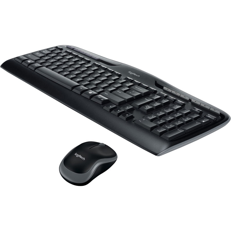 MK320 Wireless Keyboard + Mouse Combo, 2.4 GHz Frequency/30 ft Wireless Range, Black