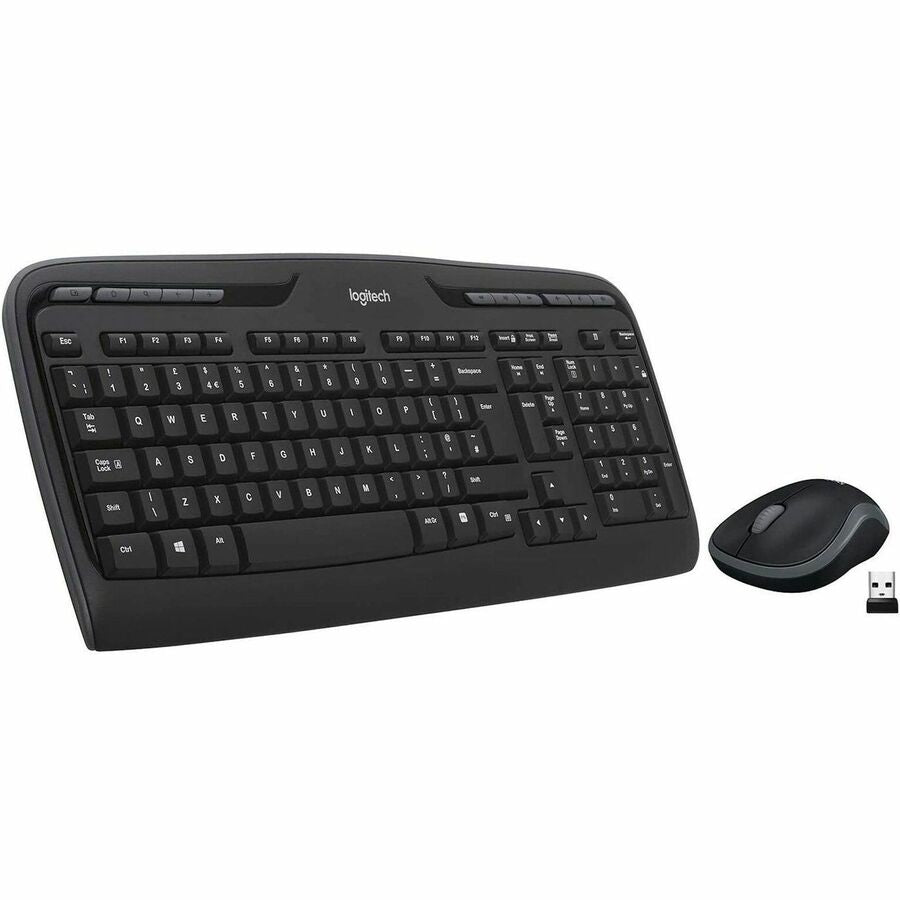 MK320 Wireless Keyboard + Mouse Combo, 2.4 GHz Frequency/30 ft Wireless Range, Black