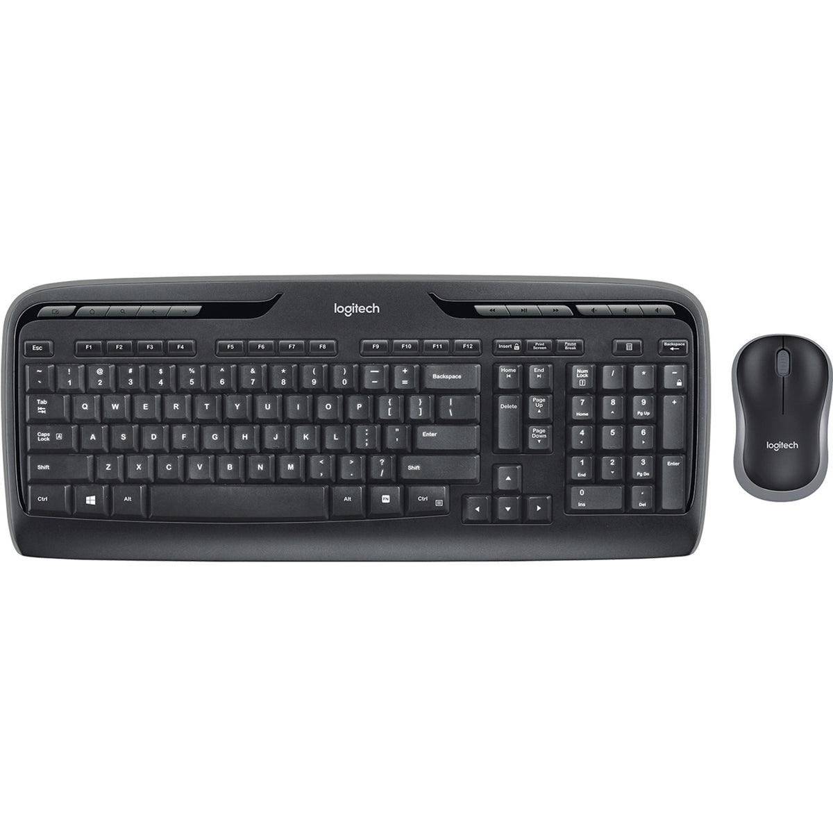MK320 Wireless Keyboard + Mouse Combo, 2.4 GHz Frequency/30 ft Wireless Range, Black