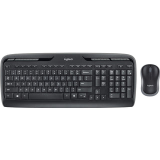 MK320 Wireless Keyboard + Mouse Combo, 2.4 GHz Frequency/30 ft Wireless Range, Black