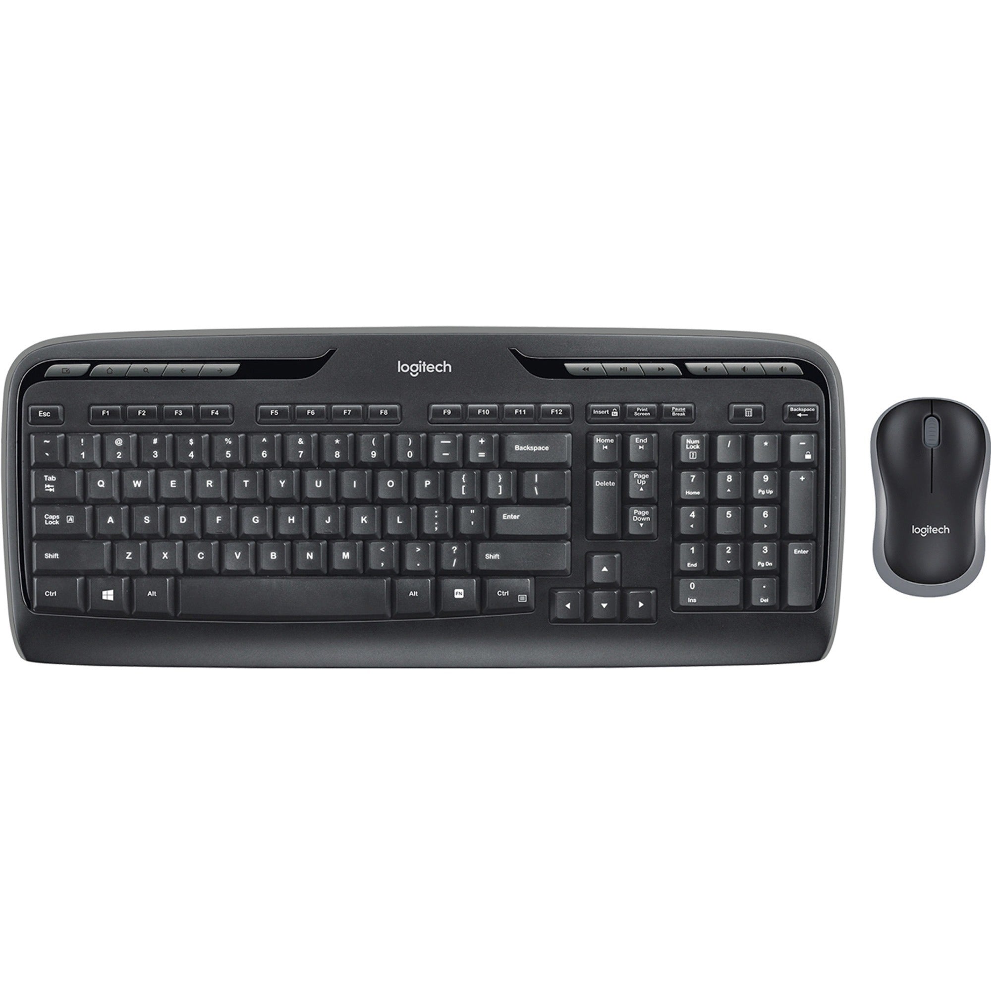 MK320 Wireless Keyboard + Mouse Combo, 2.4 GHz Frequency/30 ft Wireless Range, Black