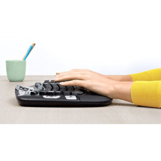 MK550 Wireless Wave Keyboard + Mouse Combo, 2.4 GHz Frequency/30 ft Wireless Range, Black