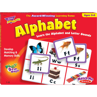Trend Match Me Alphabet Learning Game - Educational - 1 to 8 Players - 1 Each - 
