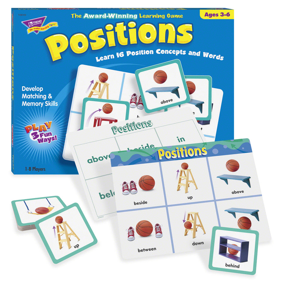 Trend Positions Match Me Games - Educational - 1 to 8 Players - 1 Each - 