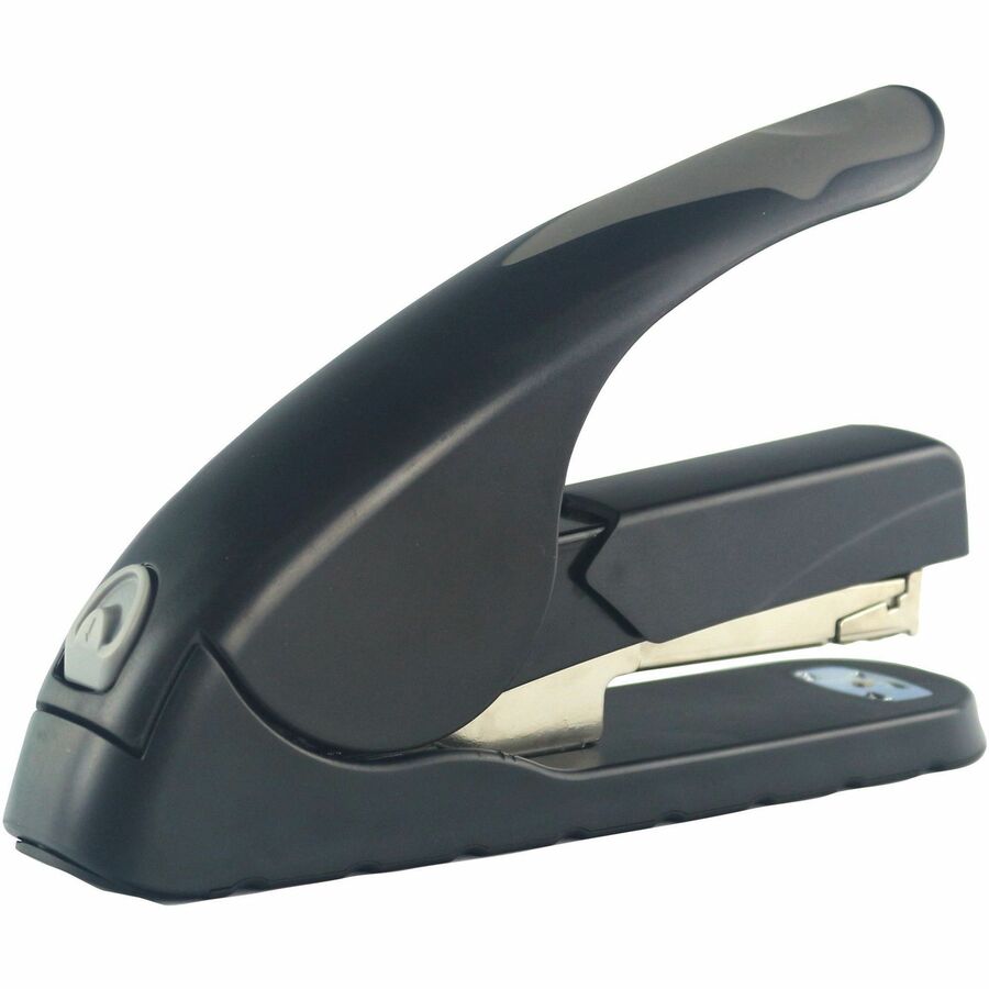 Business Source Full-strip Effortless Stapler - 20 of 20lb Paper Sheets Capacity - 210 Staple Capacity - Full Strip - 1/4" , 5/16" Staple Size - 1 Each - Black, Gray