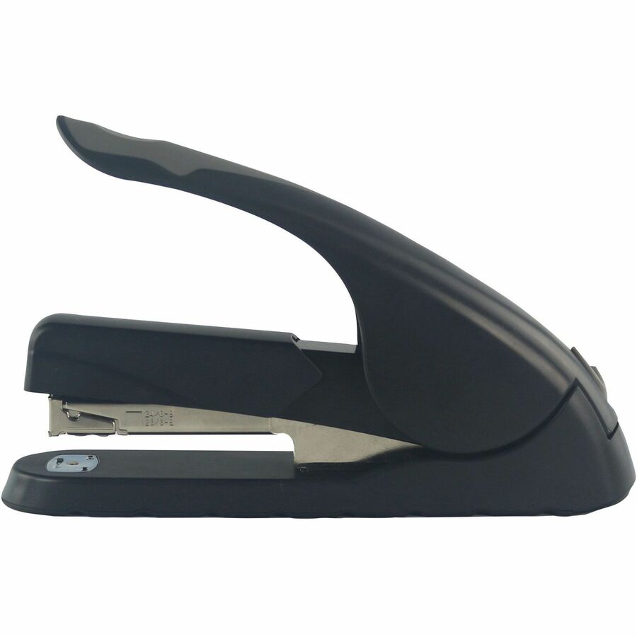Business Source Full-strip Effortless Stapler - 20 of 20lb Paper Sheets Capacity - 210 Staple Capacity - Full Strip - 1/4" , 5/16" Staple Size - 1 Each - Black, Gray