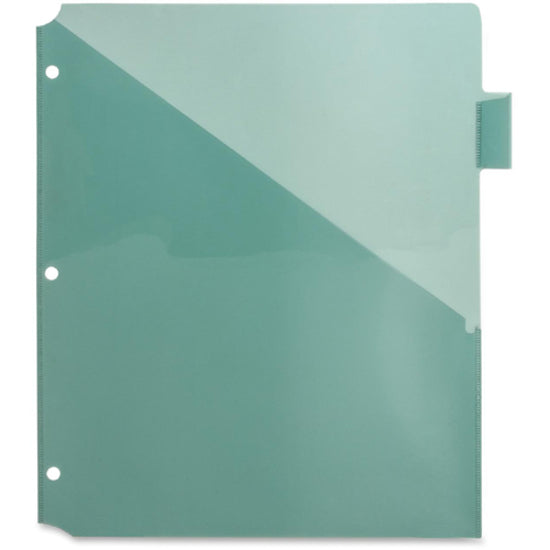Business Source Pocket Index Dividers - 8 Print-on Tab(s) - 8.5" Divider Width x 11" Divider Length - Letter - Plastic Divider - Multicolor Tab(s) - Insertable - 8 / Set - 
