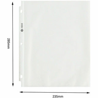 Business Source Sheet Protectors - 3.3 mil Thickness - For Letter 8 1/2" x 11" Sheet - 3 x Holes - Ring Binder - Top Loading - Rectangular - Clear - Polypropylene - 50 / Box