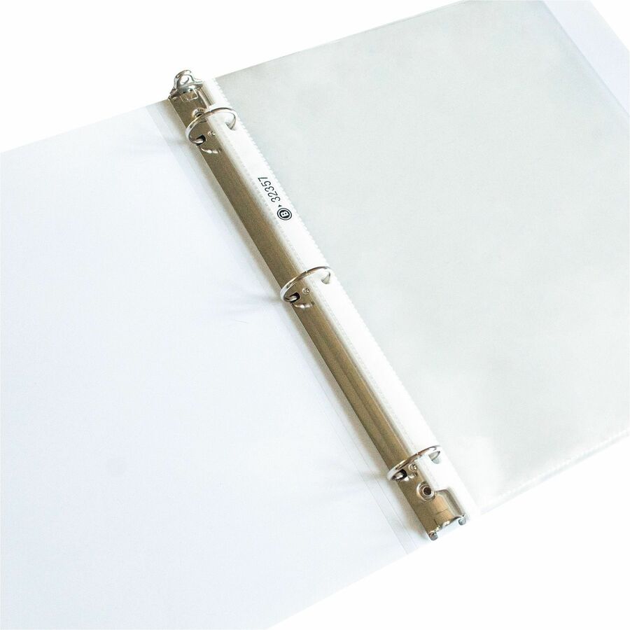 Business Source Sheet Protectors - 2.4 mil Thickness - For Letter 8 1/2" x 11" Sheet - 3 x Holes - Ring Binder - Top Loading - Rectangular - Clear - Polypropylene - 50 / Pack