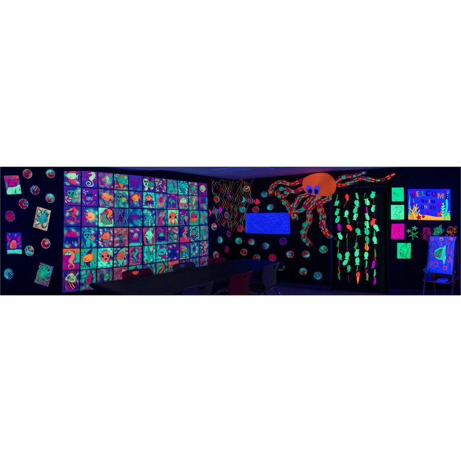 UCreate Neon Poster Board - 22"Width x 28"Length - 25 / Carton - Hot Lime