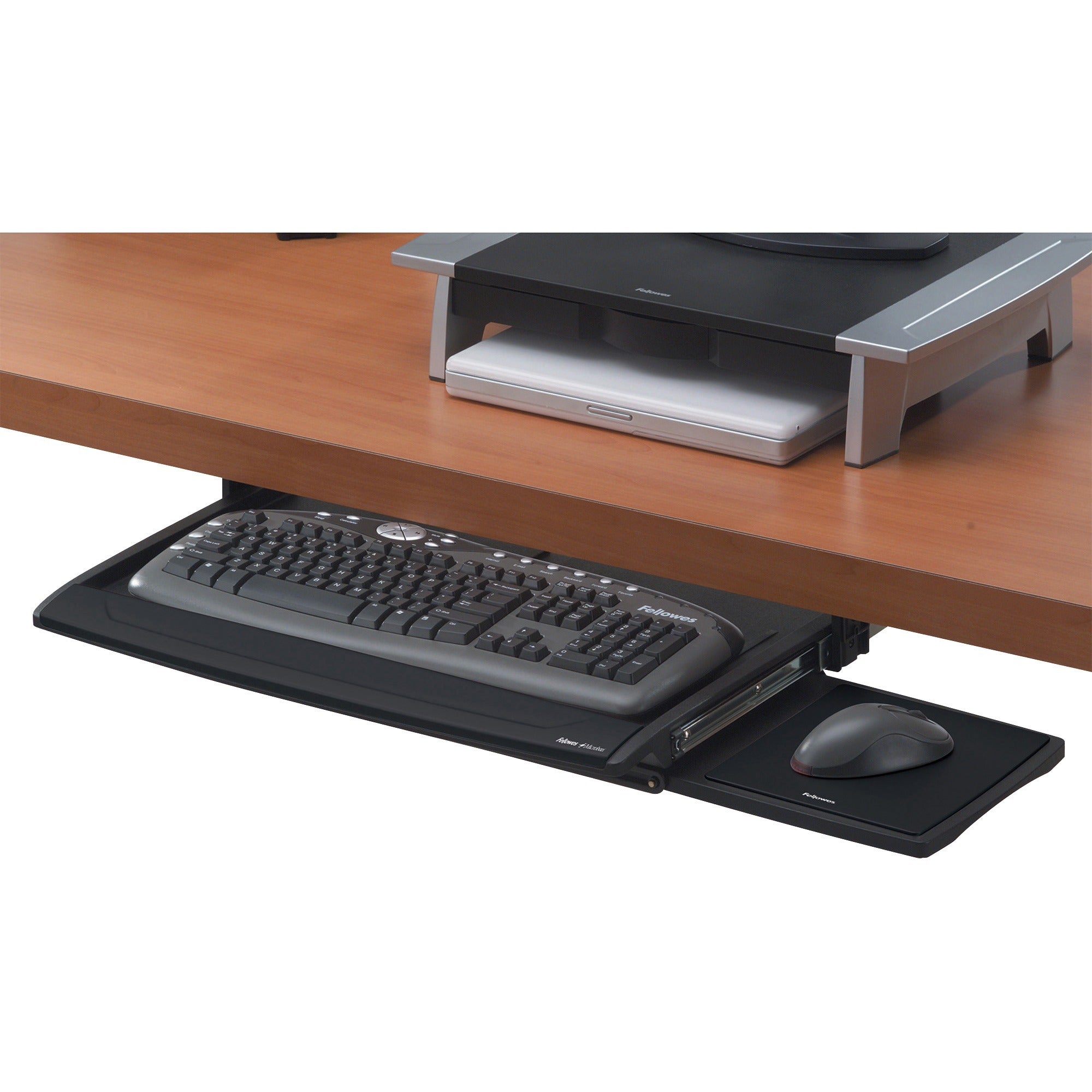 Deluxe Keyboard Drawer, 20.5w x 11.13d, Black