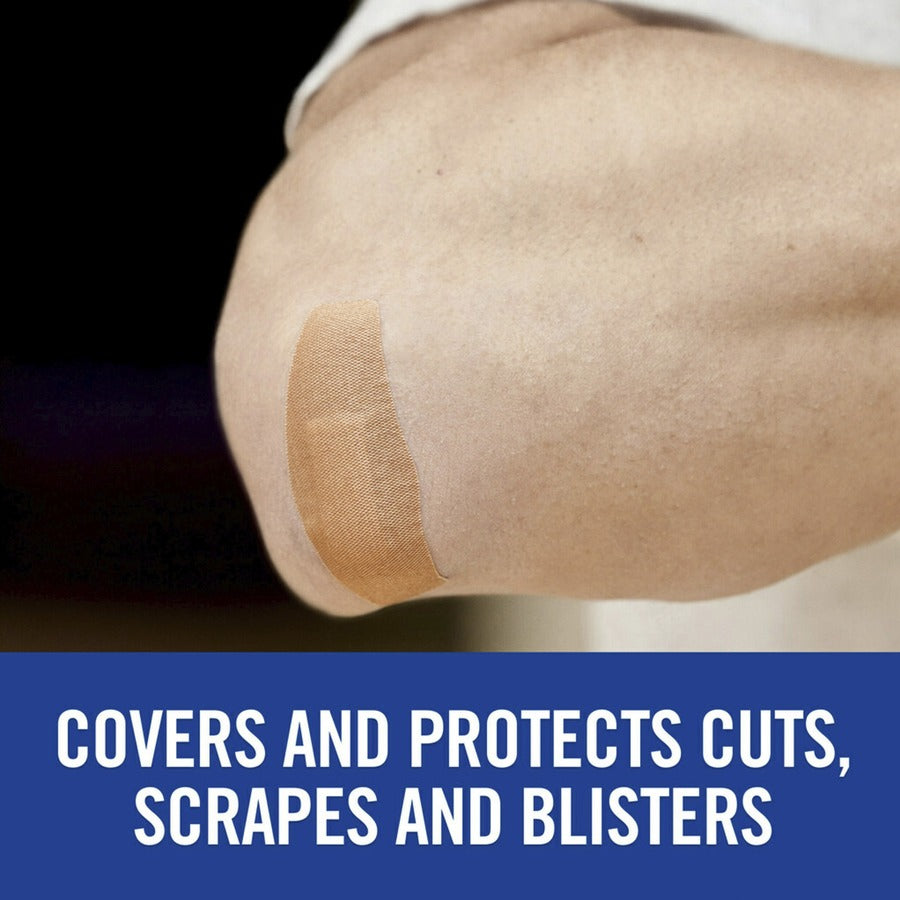 Nexcare Soft 'n Flex Bandages - Assorted Sizes - 0.94" x 1.13" , 1.13" x 3" , 0.88" x 2.25" - 30/Box - 30 Per Box - Tan - Fabric