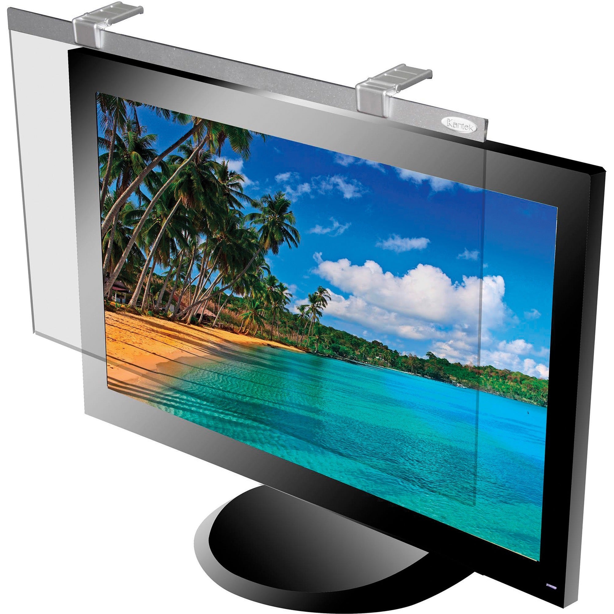 Kantek LCD Protective Filter Silver - For 20" Widescreen Monitor - Scratch Resistant - Anti-glare - 1 Pack - 1