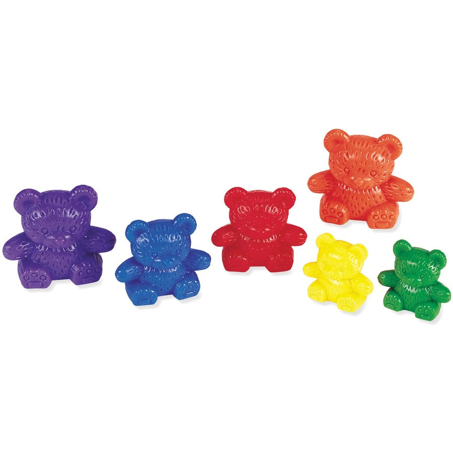 Three Bear Family Counters Set - Learning Theme/SubjectSkill Learning: Size Differentiation - 96 x Bear Shape - Assorted - Plastic - 96 / Set - 