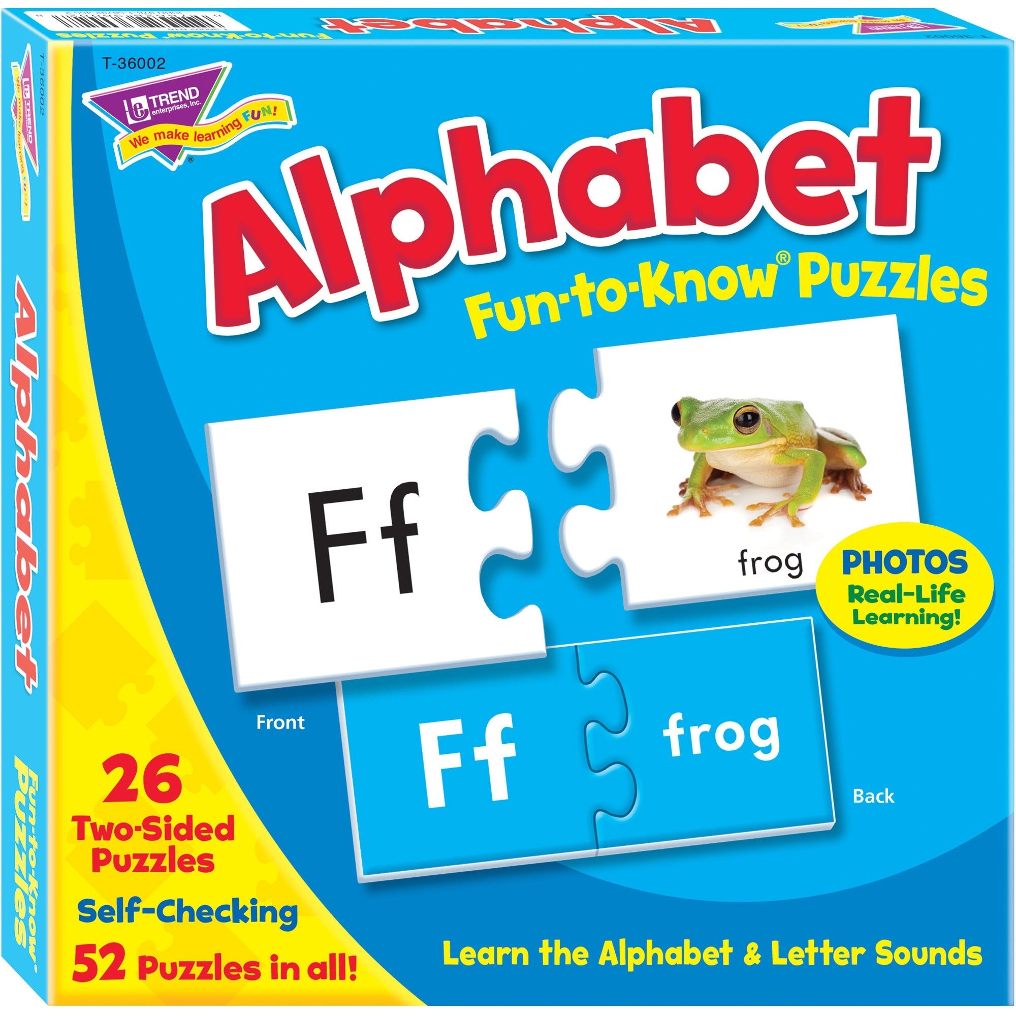 Trend Alphabet Fun-to-Know Puzzles - 3+52 Piece - 