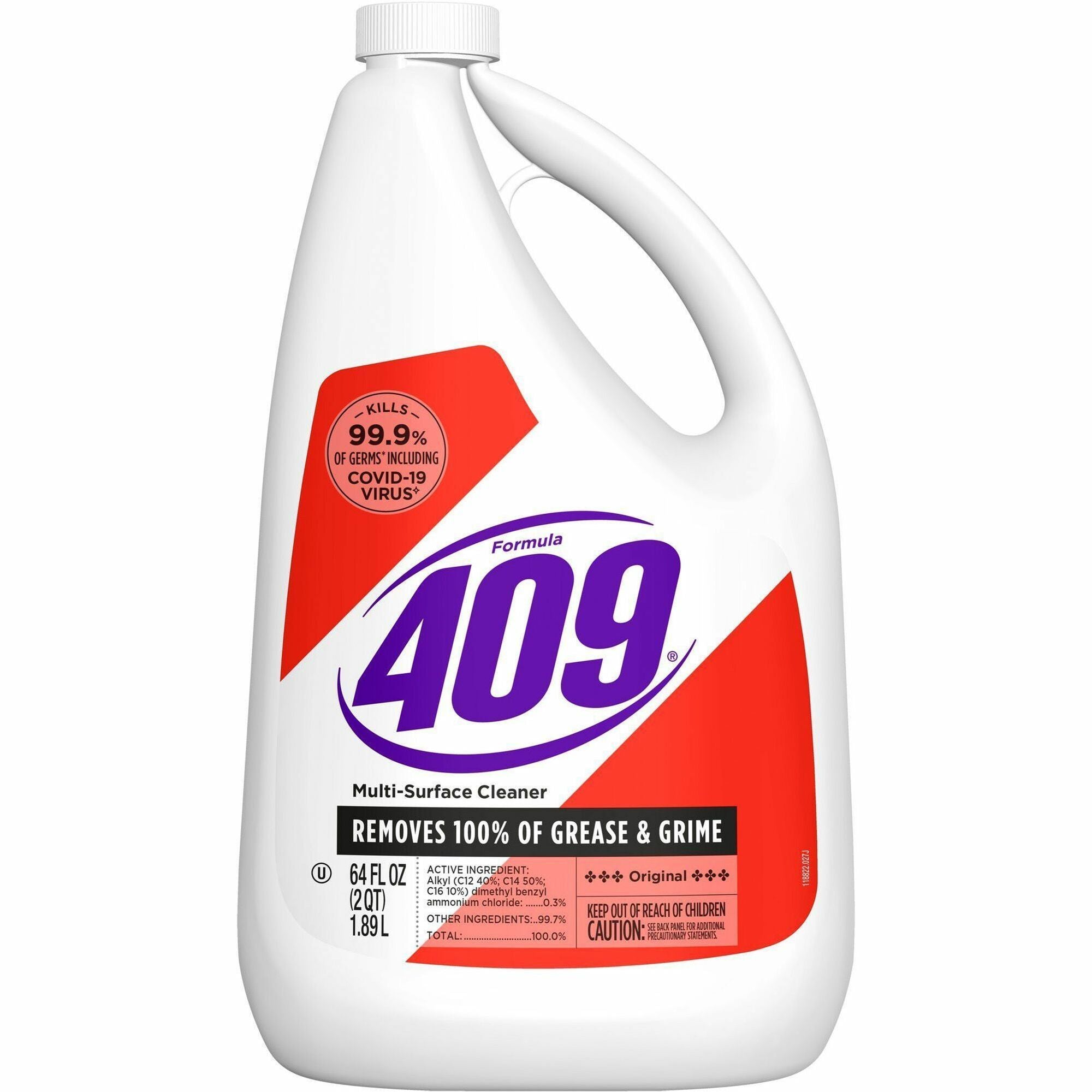 Formula 409 Multi-Surface Cleaner Refill Bottle - 64 fl oz (2 quart) - Original Scent - 1 Each - Disinfectant, Antibacterial, Deodorize, Non-porous, Ammonia-free, Bleach-free - White - 