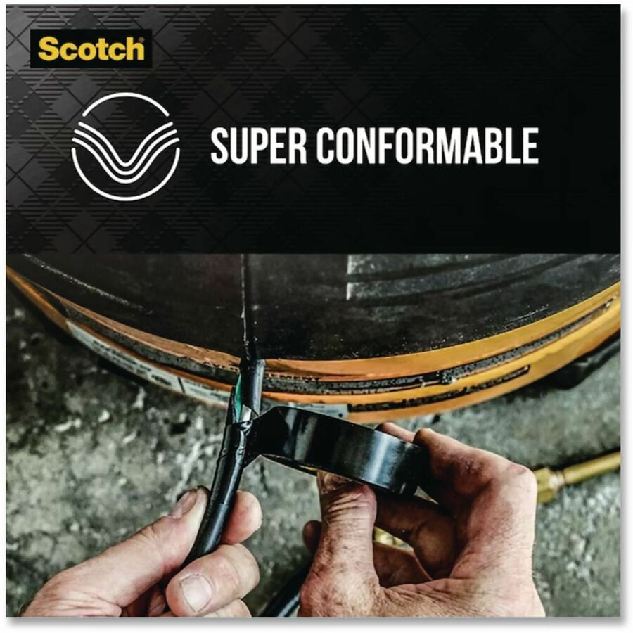 Scotch 88 Super Vinyl Electrical Tape, 0.75" x 66 ft, Black
