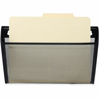 Metal Mesh Wall File, Letter Size, 14" x 3.1" x 8.2", Black