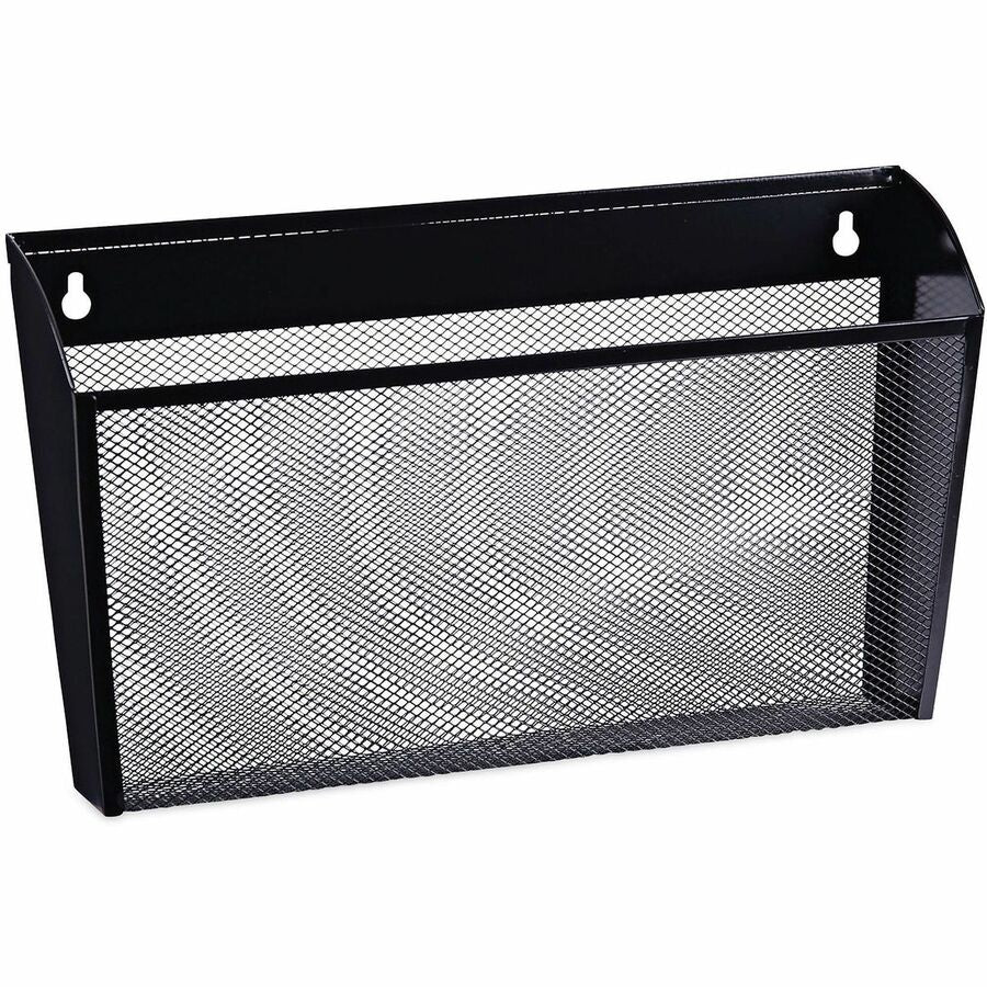 Metal Mesh Wall File, Letter Size, 14" x 3.1" x 8.2", Black
