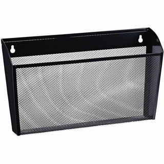 Metal Mesh Wall File, Letter Size, 14" x 3.1" x 8.2", Black