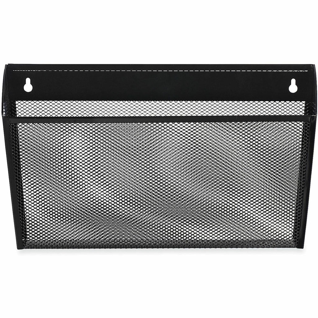 Metal Mesh Wall File, Letter Size, 14" x 3.1" x 8.2", Black