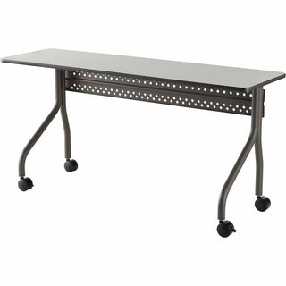 OfficeWorks Mobile Training Table, Rectangular, 60" x 18" x 29", Gray/Charcoal