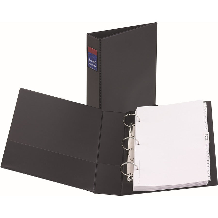 Avery Legal Durable Binder - 2" Binder Capacity - Legal - 8 1/2" x 14" Sheet Size - 275 Sheet Capacity - 3 x Round Ring Fastener(s) - 2 Pocket(s) - Polypropylene - Recycled - Spine Label, Durable, Flexible, Sturdy, Rivet, Label Holder, Business - 