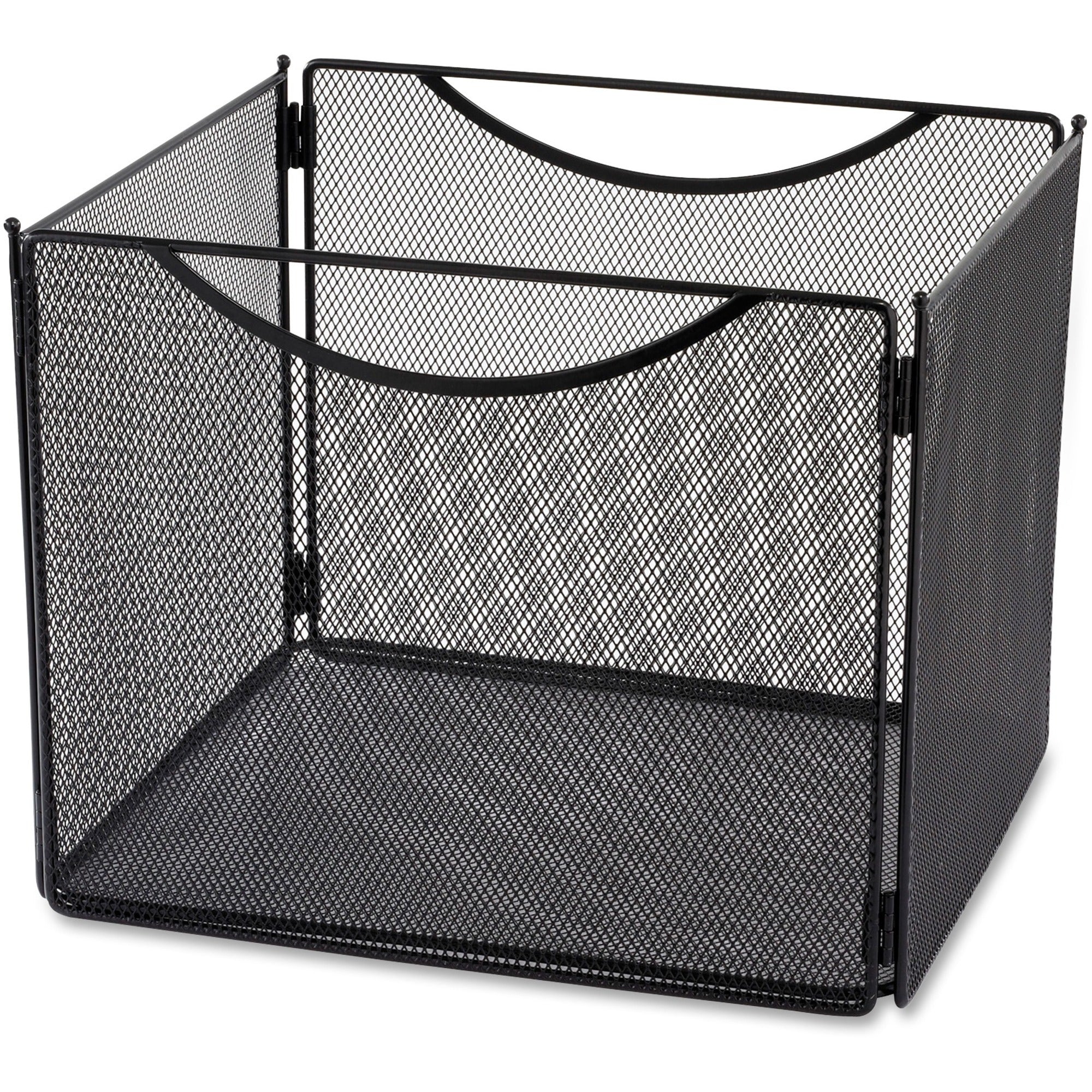 Onyx Desktop Box File, Letter Files, 12.5" x 11" x 10", Black