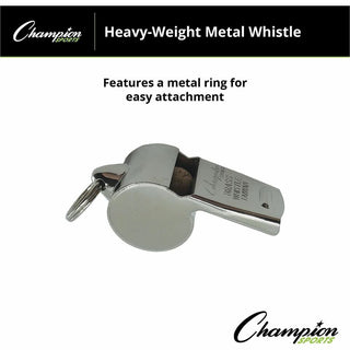 Sports Whistle, Heavy Weight, Metal, Silver, Dozen