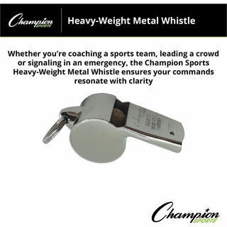 Sports Whistle, Heavy Weight, Metal, Silver, Dozen